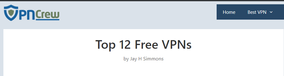 Is VPN Crew's author a pen name?